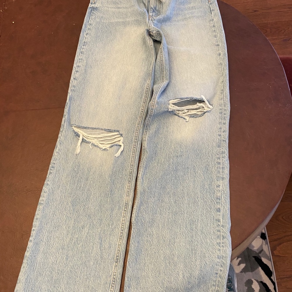 Zara Wide Leg hi rise jeans size 6